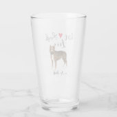 Live Laugh Love and Am Staff Glass Glas (Achterkant)