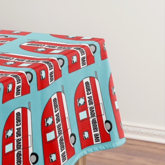 "Live, Laugh, Love and Camp" Tafelkleed (Voorbeeld)