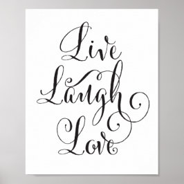 Live, Laugh, Love art print