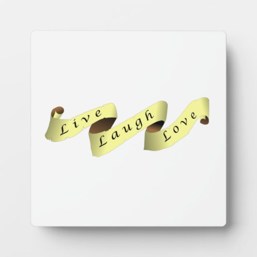 Live Laugh Love Banner Fotoplaat (Voorkant)