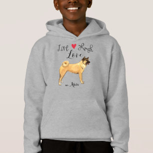 Live Laugh Love beroemd gemaakt door Akita Hoodie
