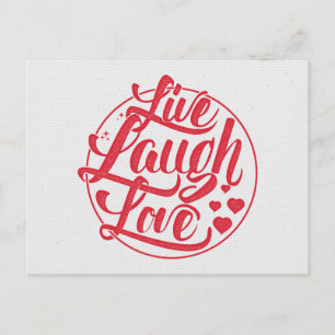 Live Laugh Love Briefkaart