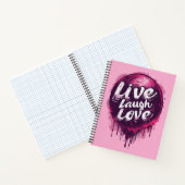 Live Laugh Love Carnet - Gratitude & Créativité (Intérieur)