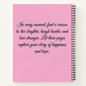Live Laugh Love Carnet - Gratitude & Créativité (Dos)
