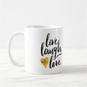 Live Laugh Love Coffee Mok (Links)