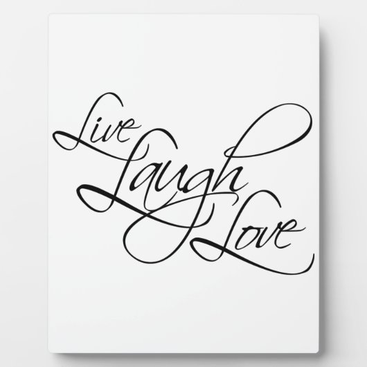 Live Laugh Love Customize Product Fotoplaat (Voorkant)