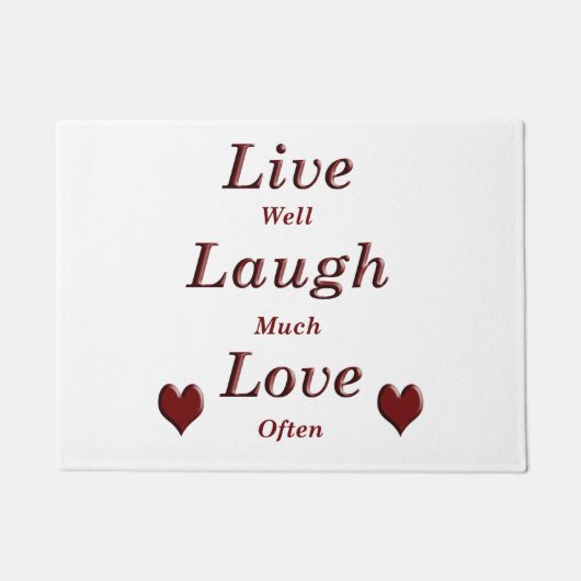 Live Laugh Love Deurmat (Voorkant)