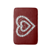 Live Laugh Love Diamond Hearts Badmat (Voorkant Verticaal)