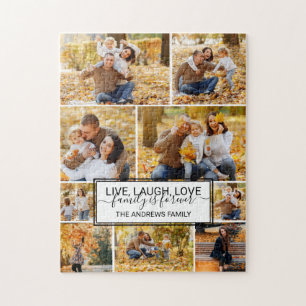 Live Laugh Love Family Forever Foto Collage Legpuzzel