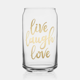 Live Laugh Love Faux Gold Letting
