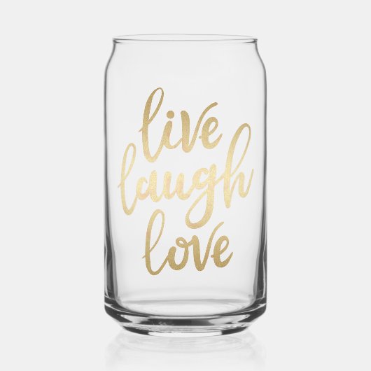 Live Laugh Love Faux Gold Letting (Recto)
