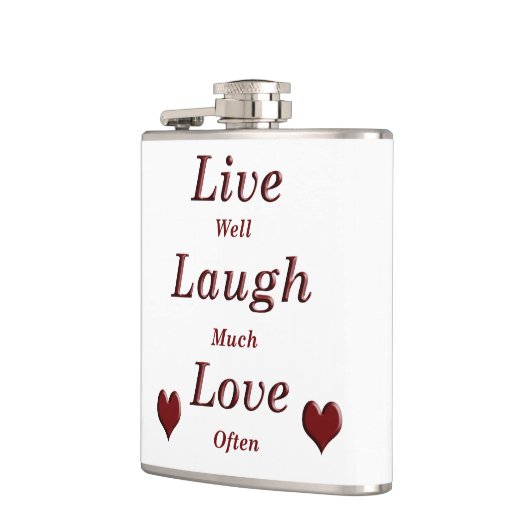 Live Laugh Love Heupfles (Links)