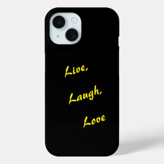 Live, Laugh, Love iPhone Case – inspireer elke dag