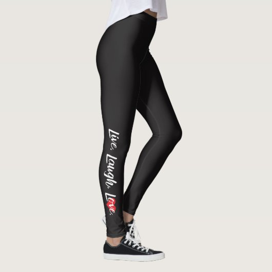 "Live, Laugh, Love" Leggings (Rechts)