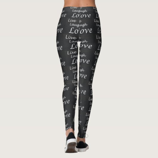 Live Laugh Love Leggings voor vrouwen (Achterkant)