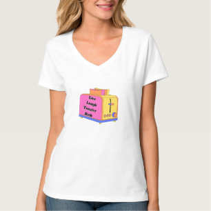 Live Laugh Love met een broodrooster op jouw pad T-shirt