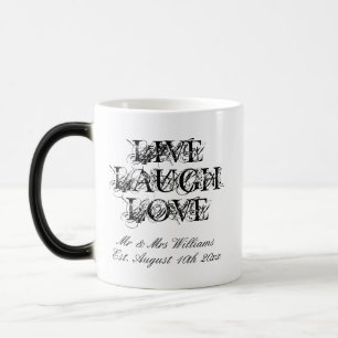 Live Laugh Love morphing mok gift voor nieuwe rass