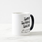 Live Laugh Love morphing mug cadeau pour les jeune (Devant droit)