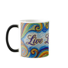 Live Laugh Love mozaïek kleur veranderende keramis