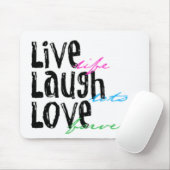 Live Laugh Love Muismat (Met muis)