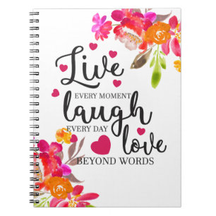 Live Laugh Love Notitieboek