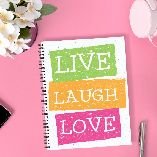 Live Laugh Love Notitieboek