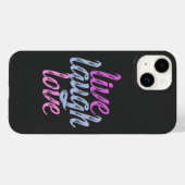 Live Laugh Love - Omarm de vreugde Case-Mate iPhone Case (Achterkant (horizontaal))