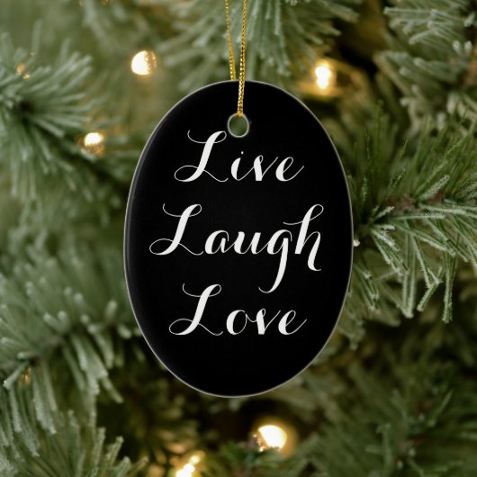 Live Laugh Love Ornament (Boom)