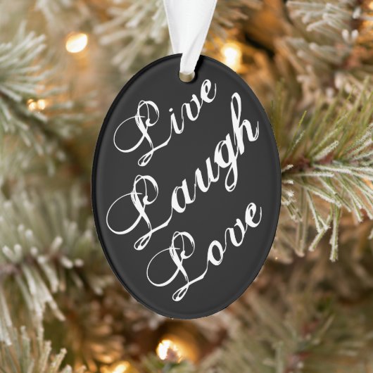 Live Laugh Love Ornament 2020 (Arbre)