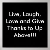 Live, Laugh, Love Poster (Voorkant)