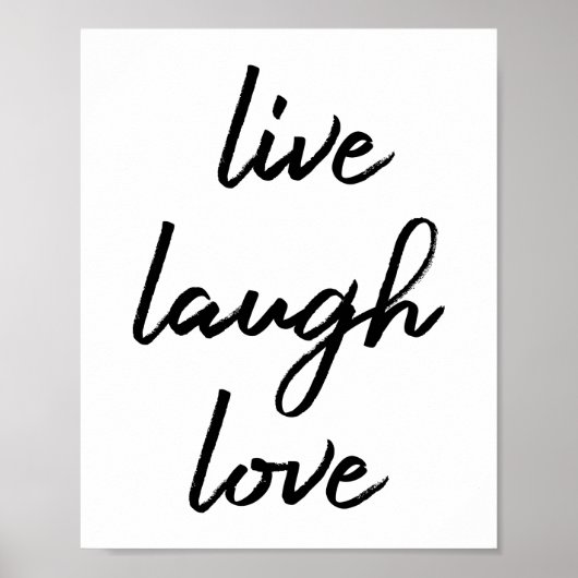 Live Laugh Love Poster (Voorkant)