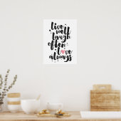 Live Laugh Love - Poster inspirant (Cuisine)