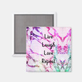 Live Laugh Love Repeat Magnet (Recto/Verso)