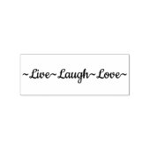 Live Laugh Love Rubberstempel (Afrduk)