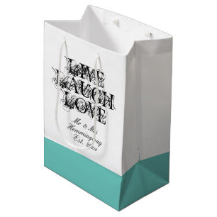 Live Laugh Love sac cadeau personnalisé pour les c