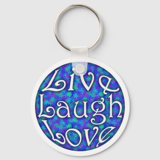 Live Laugh Love Sleutelhanger (Voorkant)