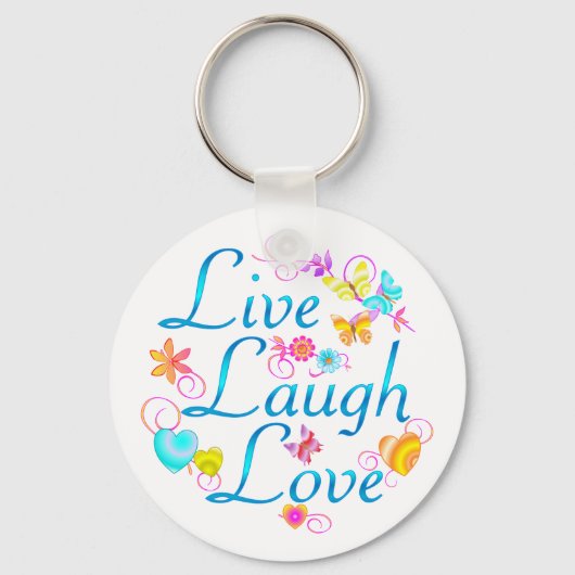 Live, Laugh, Love Sleutelhanger (Voorkant)