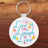 Live, Laugh, Love Sleutelhanger (Voorkant)