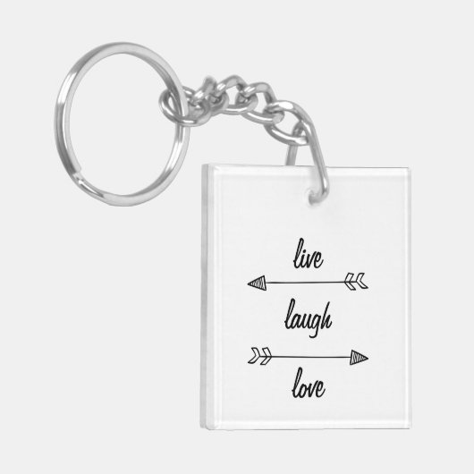 Live, Laugh, Love Sleutelhanger (Voorkant Links)
