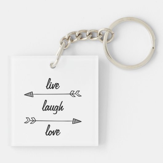 Live, Laugh, Love Sleutelhanger (Achterkant)