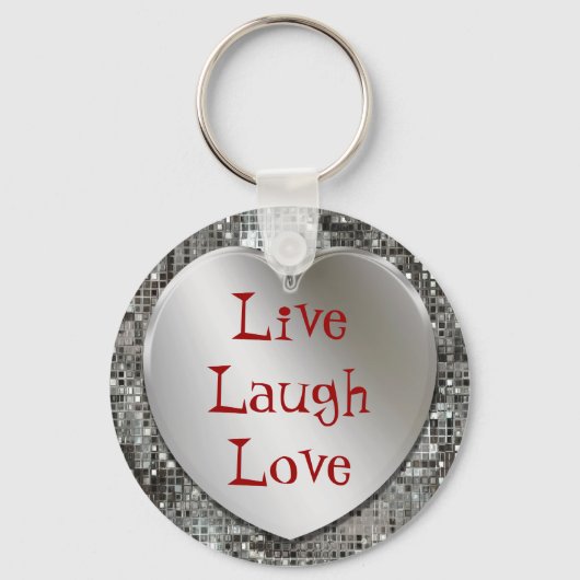 Live Laugh Love Sleutelhanger (Voorkant)