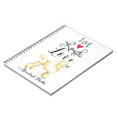 Live Laugh Love Standard Poodle Notitieboek (Linkerzijde)