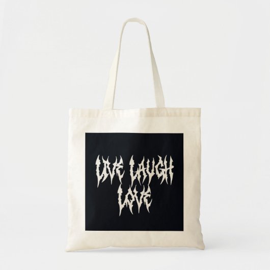 Live, Laugh, Love Tote Bag (Voorkant)