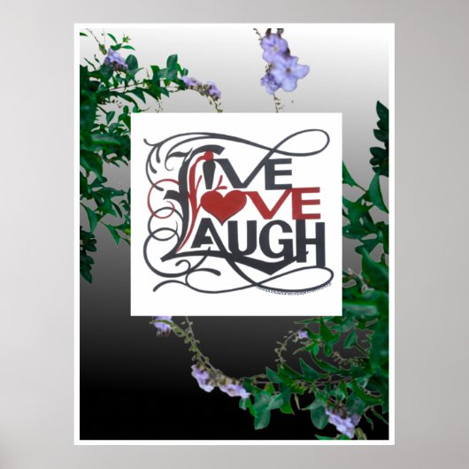 LIVE LAUGH POSTER (Voorkant)