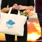 Live Laugh Run Canvas tas