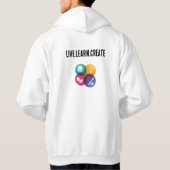 Live.Learn.Creëer T-shirt (Achterkant)