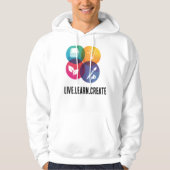 Live.Learn.Creëer T-shirt (Voorkant)