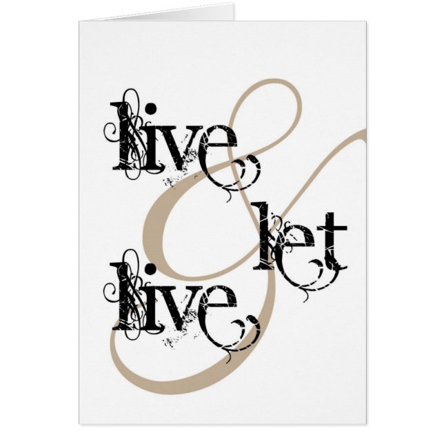 live & let live_full (Voorkant)