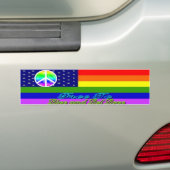 Live & Let Love Rainbow Peace Sticker (Op auto)