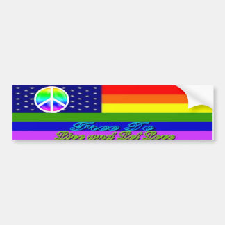 Live & Let Love Rainbow Peace Sticker